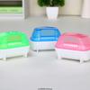Pet Sand Bathtub Container Hamster Bathroom Bathtub with Door Mini Pet Sand Bath Box Playing Box Small Animal Cage Accessories