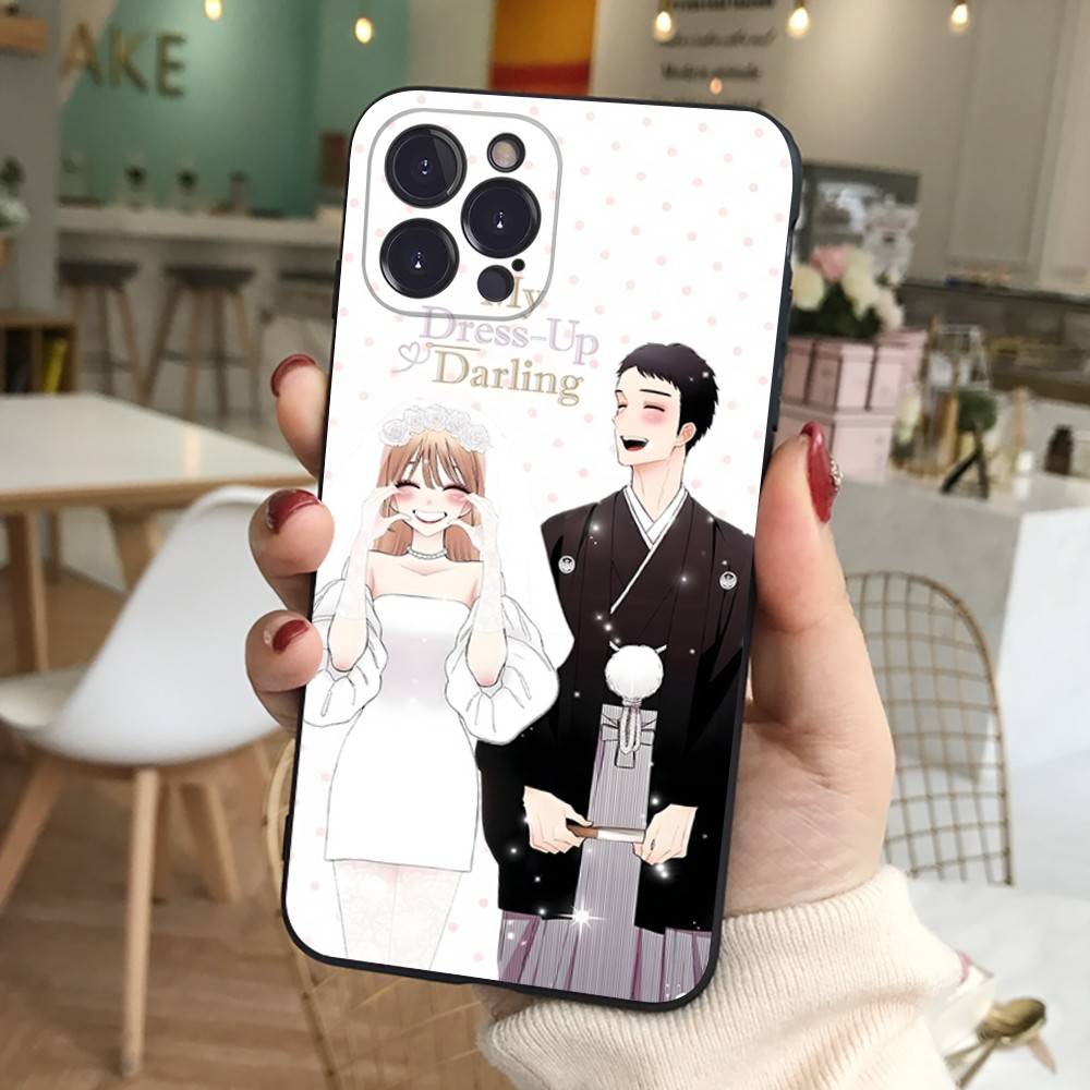 Чехол для телефона My Dress Up Darling Для iPhone 17 16 Pro Max 15 14 13 12 11 Mini PLUS Чехол
