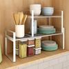 NANA 2-Tier Carbon Steel Kitchen Cabinet Organizer