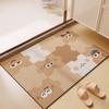 Cartoon Puzzle Bathroom Absorbent Floor Mat Bathroom Doorway Quick Drying Anti-slip Foot Mat Household Wear Resistant Diatom Mud Floor Mat