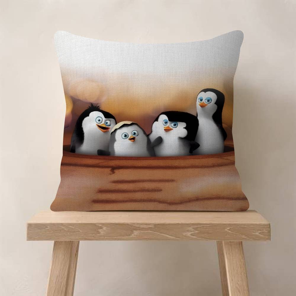 Classic Anime The PPenguins Of MMadagascar Pillow Cover Design cushion Cover decor Holiday Decorati