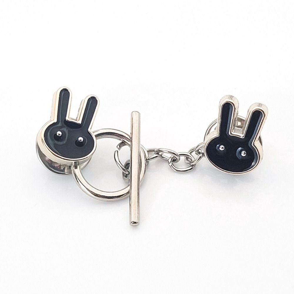 Crown Close Neckline Decorative Brooch Rabbit Star Fixed Clothes Pin  Loose Jeans