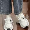 2025 New Korean Version of Fashion Casual Sports Shoes Women's Popular Versatile Platform Dad Shoes Breathable Single Shoes Round Head