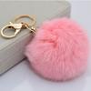 Cute Plush Ball Keychain Soft Fluffy Fur Charm Pendant Car Ornaments
