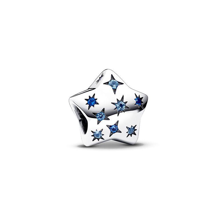 Pandora Starry Sky Decoration 925 Silver Glass Pendant Women pendant 792974C01
