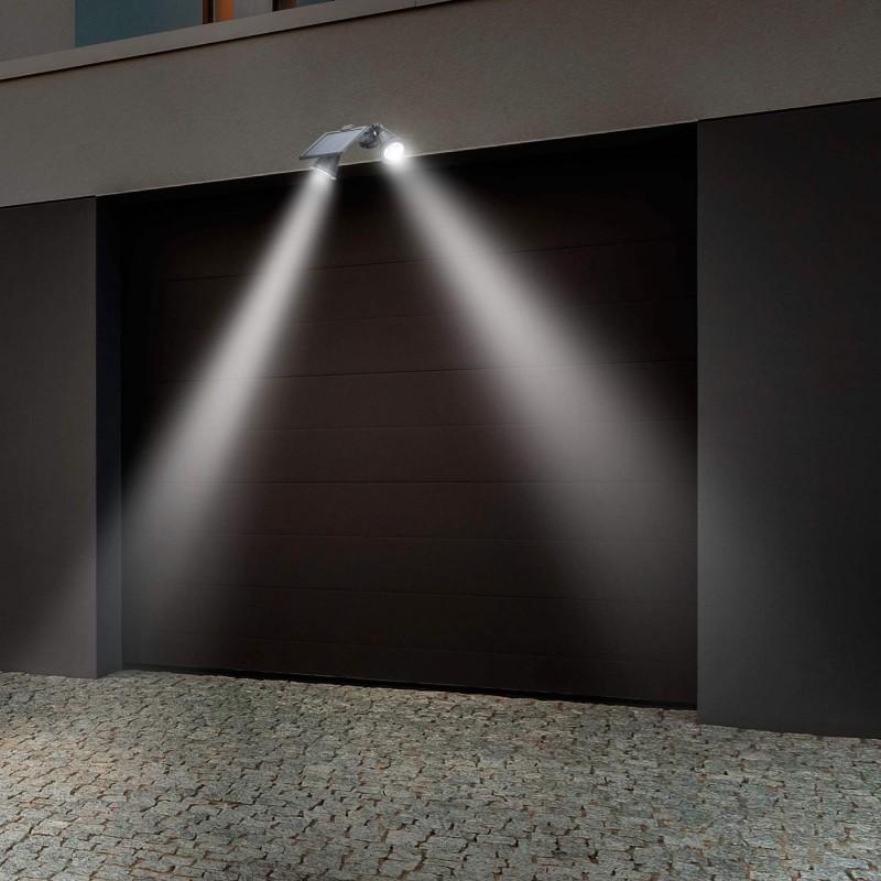 L450 - Projecteur Solaire Led Double - 400 Lumens - Batterie 4000mah - Ip44 - Extérieur