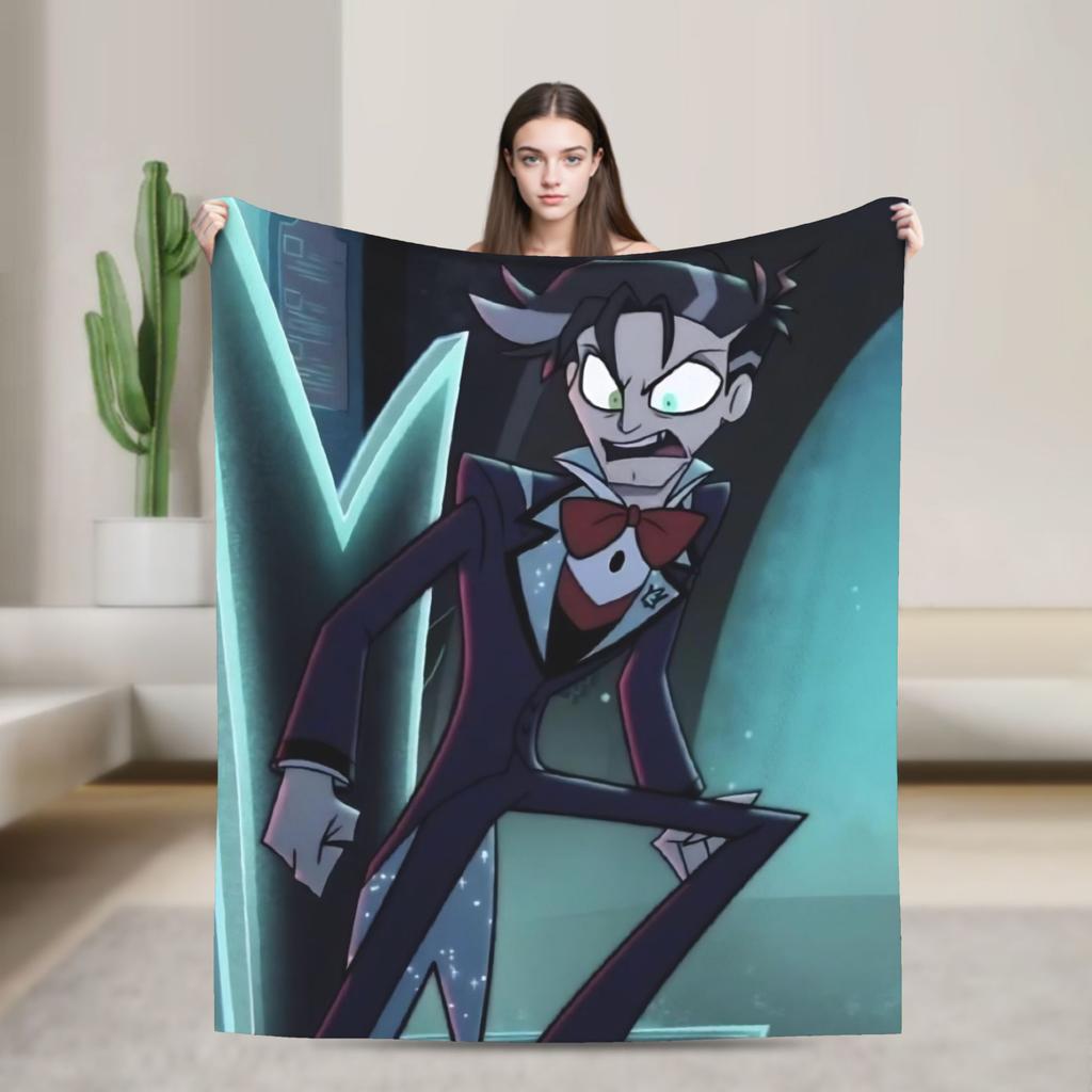 Adam Hazbins Hotels Anime Blankets Velvet Summer Portable Ultra-Soft Throw Blankets for Home Travel Bedspreads
