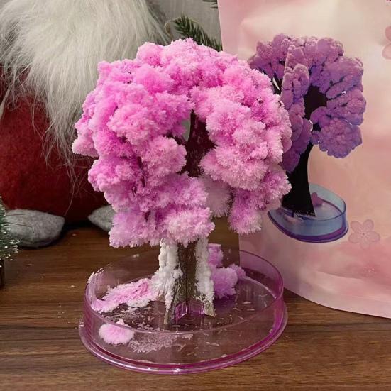 Волшебное выращивание рождественской елки DIY Crystalloid Blossom Tree Kit Простая установка Обучающий набор для выращивания Crystalloid Tree Подарок на праздник для детей