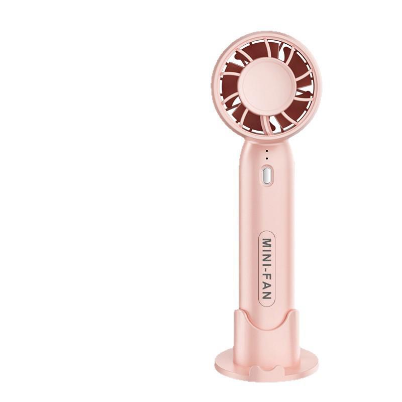 Ultra-Quiet USB Handheld Mini Fan - Three-Speed, Portable for Office Use