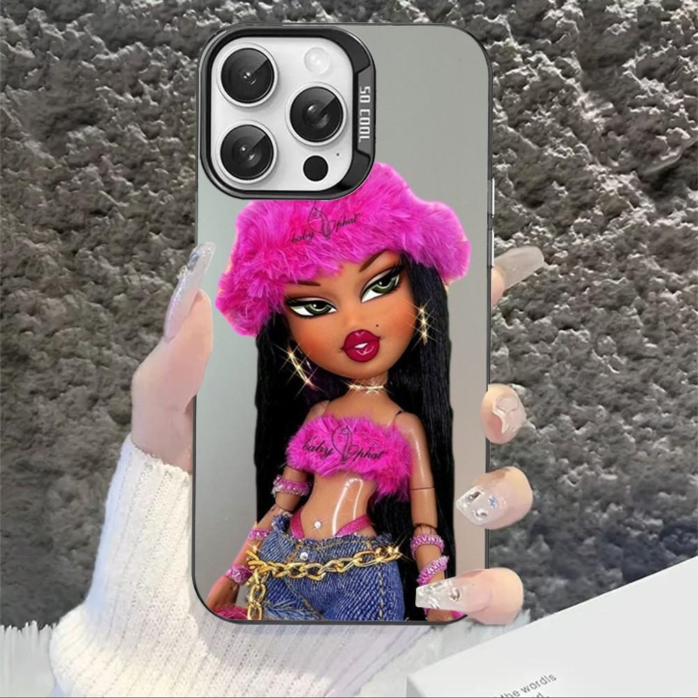 Милый Чехол для Телефона Bratz с Куклой для iPhone 16 15 14 13 12 11 Pro Max X XR XSMAX 8 7 Plus Матовый Ударопрочный Задний Чехол
