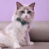 Striped Pet Bow Tie Collar Detachable Safety Breakaway Collar  Holiday Decoration