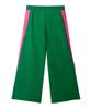 Yankoaleupeu American Rabbit Double-Pleat Sweatpants - Green/Magenta Pink