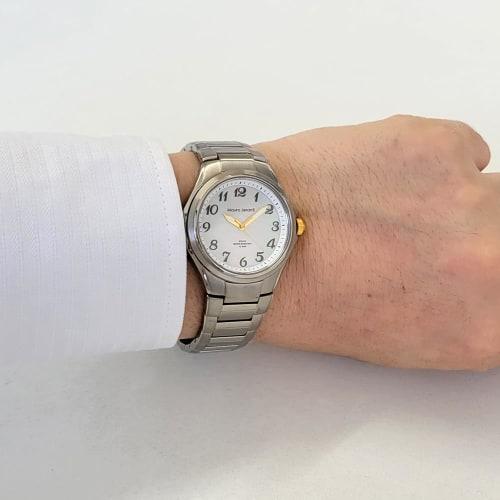 Мужские солнечные часы Mauro Geraldi, Титан, Легкие, Водонепроницаемость 10 АТМ, MJ039 (MJ039-4/Белый)