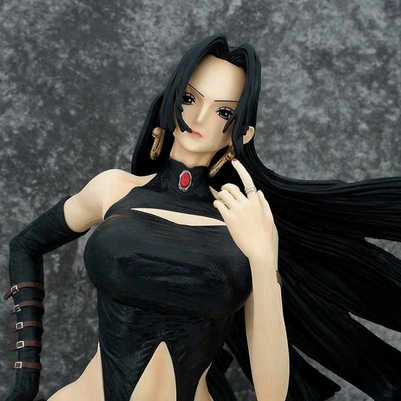 48 см One Piece Кожаная куртка Модель Императрицы Боа Хэнкок Фигурка Настольное украшение Фигурки Действия Коллекция для фанатов Подарок