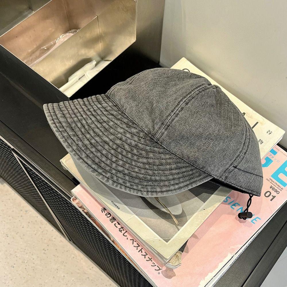 Sunscreen Visors Cap Cloth Snapback Hat Retro Denim Baseball Cap  Women