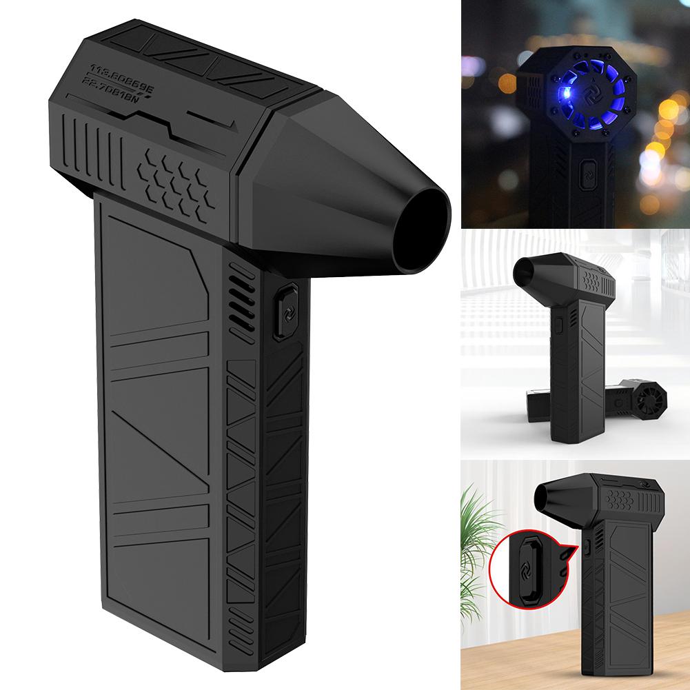 Высокоскоростной канальный вентилятор, турбовентилятор Violent Fan 52+M/S, беспроводной турбовентилятор 130000 об/мин со светодиодной подсветкой для клавиатуры ПК в автомобиле