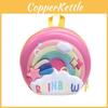 Kids Cartoon Donut Shell Backpack With Cartoon Rainbow Design For School Kids