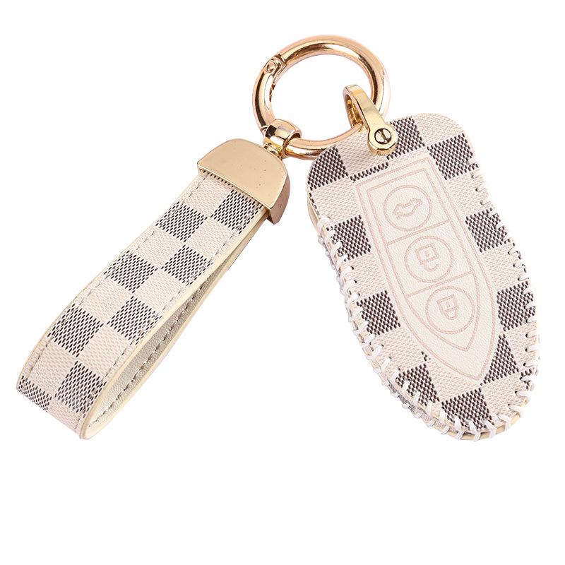 Women's High-End Cheetah CS10/CS9 Car Key Case - Classic Old Flower Design