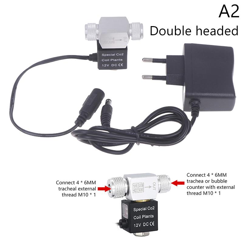 Регулятор электромагнитного клапана Co2 для аквариума 110 В-220 В Низкотемпературный Co2 Аквариум Аквариум Электрический Магнитный Клапан Eu Us Dc12V