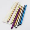 Metal Drinking Straw Set Colorful Reusable 304 Straw Stainless Steel Straw Wide 12mm Pearl Milkshake Bubble Tea Straw With Brush