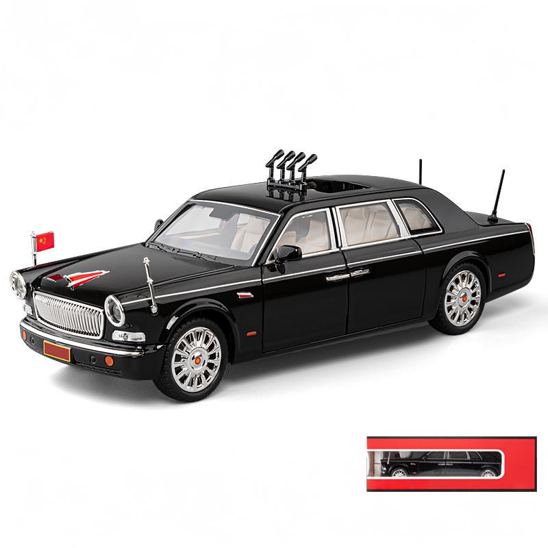 1:24 ХОНГ ЦИ L5 CA770 Высококлассные Автомобили Металлический Модель Автомобиля Литье под Давлением Игрушка Со Звуком и Светом Транспортные Средства Украшение Игрушки Для Детей Подарок Мальчики