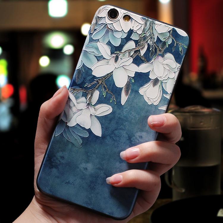 Чехол для ALCATEL 1S 2020 3D Рельефный Цветок Тиснение Чехол для Телефона Для Alcatel 1S 1B 1A 2020 Задняя Крышка для Alcatel 3X 1V 3L 3V 2019