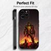 Игровой чехол для телефона D-DOOM с принтом для iPhone 17, 16, 15, 14, 13, 12 Plus, Max, черный, из мягкого силикона