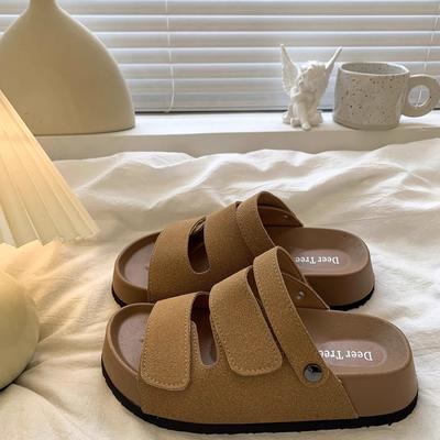 Платформенные сандалии женская верхняя одежда весна и лето новые сандалии с открытым носком универсальные с юбкой и полушлепанцами