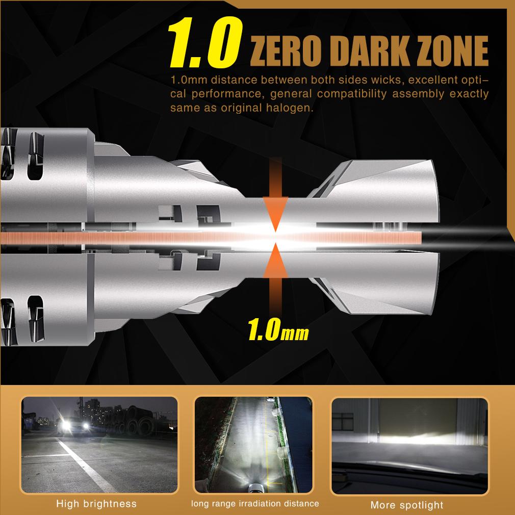 2 шт. 12000LM H7 светодиодная лампа для фар 60 Вт мини беспроводная CSP автомобильная фара с вентилятором авто диодные лампы H7 турбо светодиодные автомобильные фары Canbus 12 В 6500 К