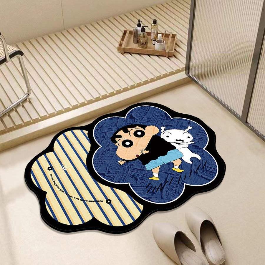 Коврик для ванной Crayon Shin-chan быстросохнущий диатомовый коврик для пола - Нескользящий впитывающий коврик для ног