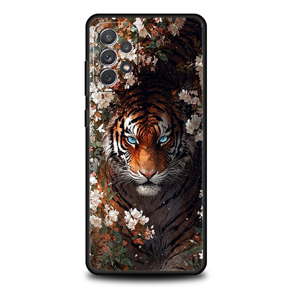 Крутой чехол с животным Тигр Лев для Samsung A57 A37 A51 A71 A21S A17 A11 A15 A25 A41 A23 A33 A53 A73 A07 A05S A13 A35 A55 5G