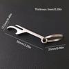 3Pcs/Set Portable Stainless Steel Beer Bottle Opener Keychain for Men Mini Metal Bottle Can Opener Kitchen Gadgets Keyring