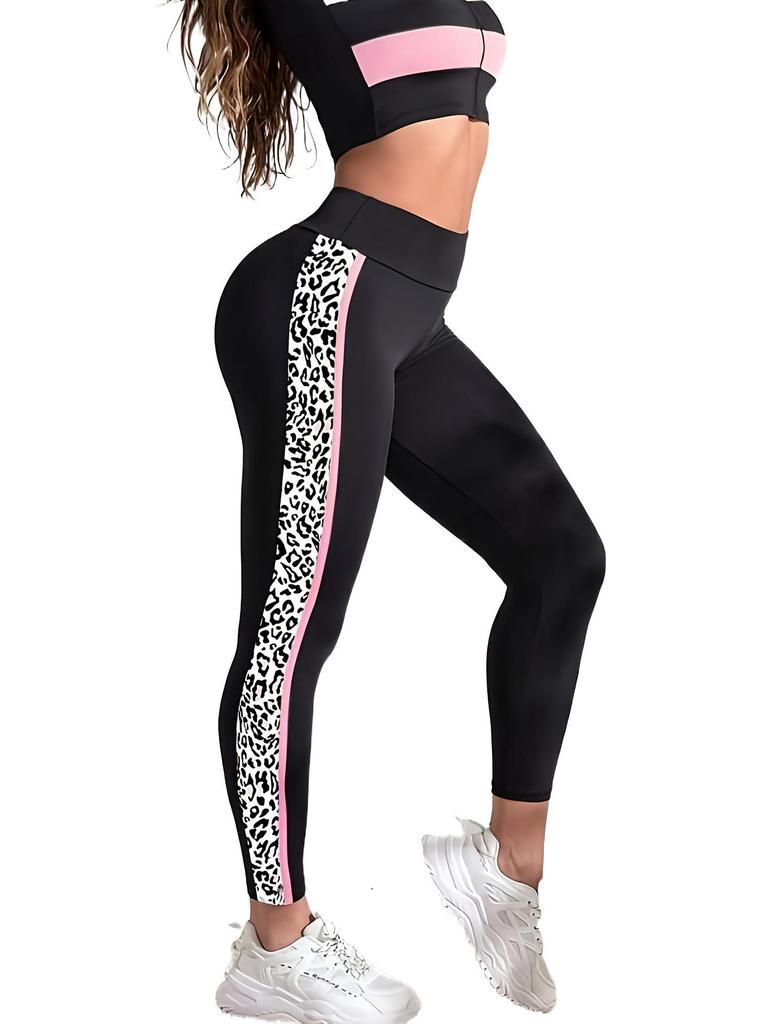 Женские однотонные брюки с высокой талией для йоги и фитнеса