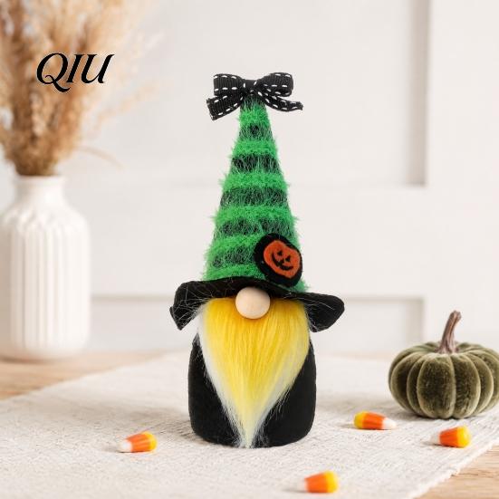 Halloween Holiday Decorations Gnome Decor, Cute Gradient Ghost Figurine, Faceless Statue Decor Reusable for Party Shelf Table, Spooky Ornament