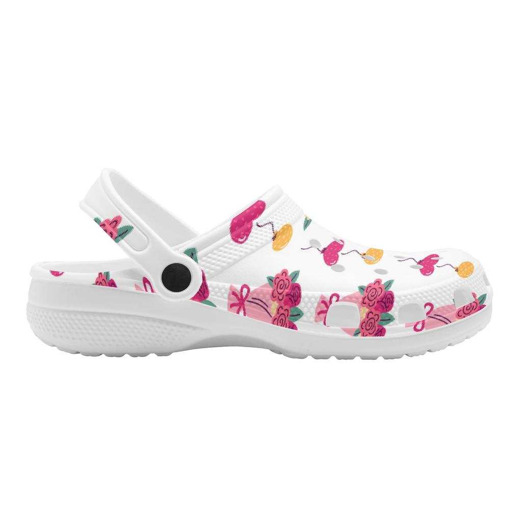 Cartoon Print EVA Casual Clogs Adult Unisex Quick Dry Lightweight Slip On Soft Sole Shoes Summer Sandals Daily Comfort Wear