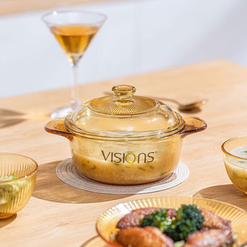 Corning VISIONS 16cm Heat-Resistant Glass Milk Pot