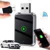 2-в-1 Беспроводной адаптер CarPlay Android Auto, Carplay AI Box, Автоматическое подключение, Беспроводной адаптер для iPhone и Android, Проводной Car Play