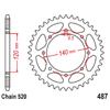 520 Задняя звезда для мотоцикла Kawasaki W800 EJ800 -2024 BJ Estrella 250 1995-2000 KL650 KLR650 1987-2025 KLX650 KLX650R