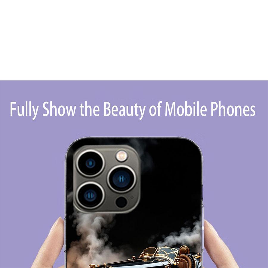 Стимпанк Автомобильный Чехол для Телефона Для Iphone 17 Air 15 Pro 14 Plus 16 Pro Max 12 13 Mini 11 16E X XS Чехол Милый Fundas