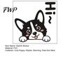 Funny Puppy Wall Embellishments Cute Dog Switch Decal, Cartoon Light Sticker, Waterproof Peel Dorm Room Aesthetic Accessories And Stick Sticker