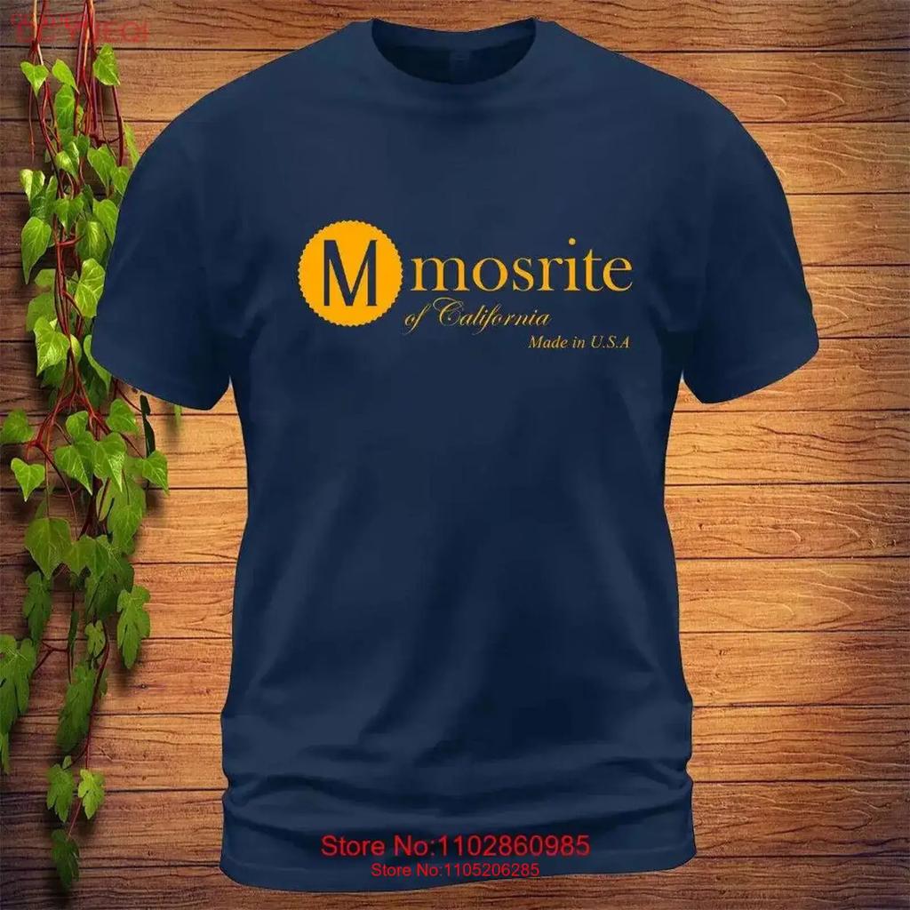 Mosrite California Guitars Logo T Shirt Made In Usa Size S To 5xl Vintage Top For Everyday Wear Stretched Slightly