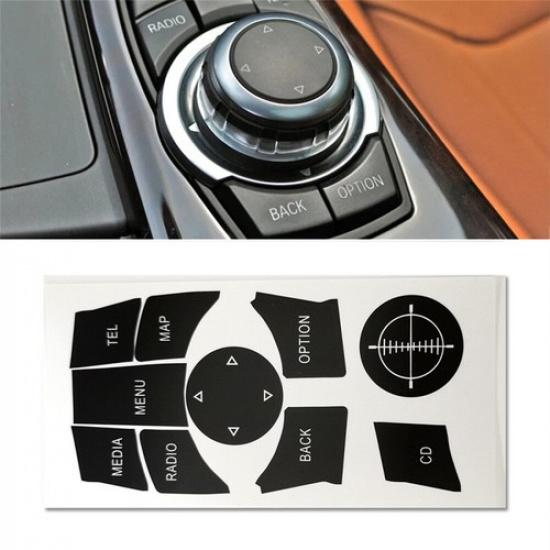 Button Repair Decal Sticker Kit For BMW 3 Series E90 E92 E93 2009-2011 iDrive