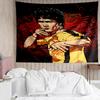 1PC Dynamic Bruce-Lee Pose Quick-Dry Tapestry, Unique Design Tapestry, Suitable for Bedroom,Livingroom, Playroom,Heartwarming Holiday Gifts