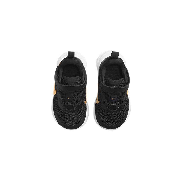 Nike Низкие детские кроссовки Черно-золотые для младенцев и малышей DD1094-002