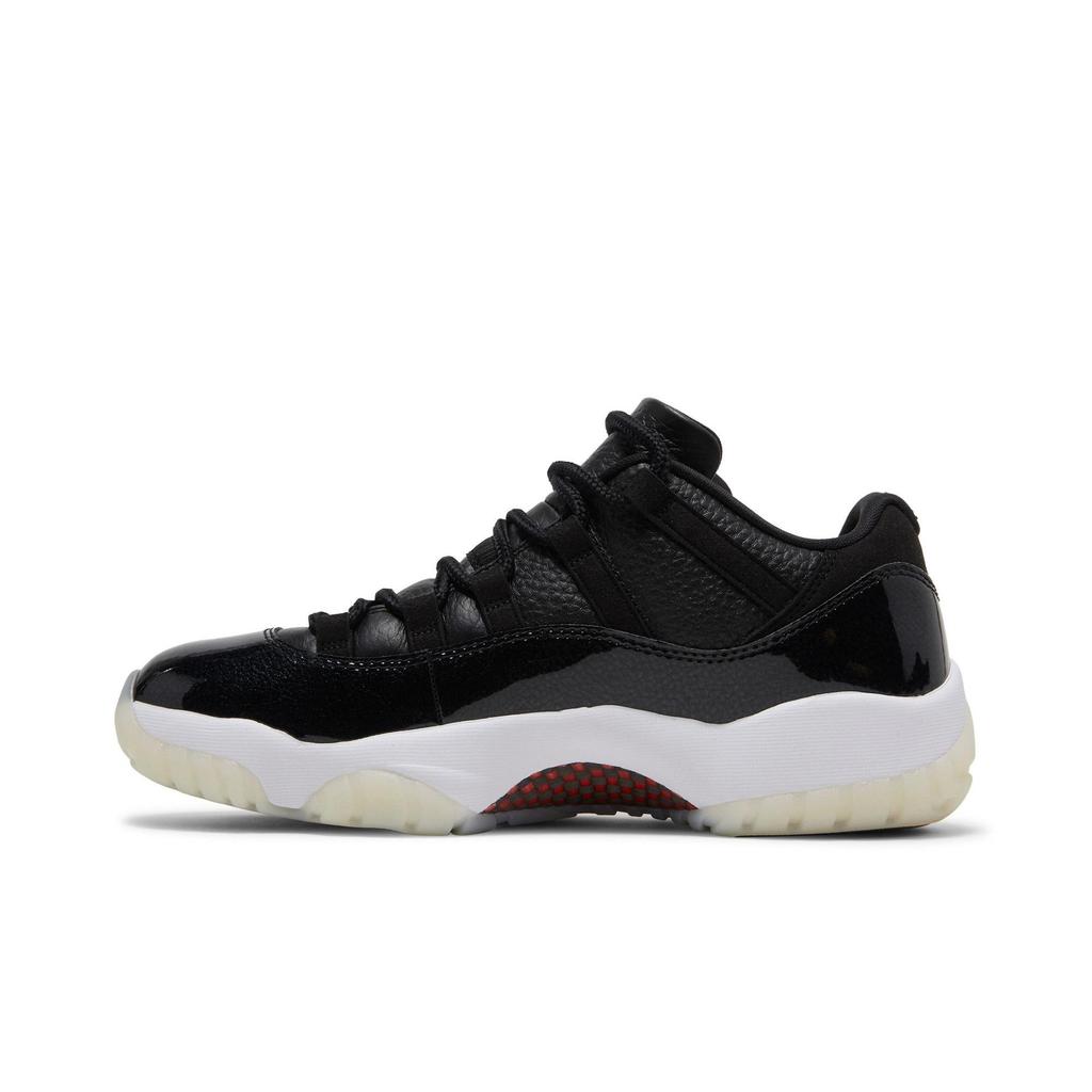 Air Jordan 11 Retro Low '72-10' (Unisex) Black / Gym Red / White / Sail Vintage Basketball Shoes AV2187 001