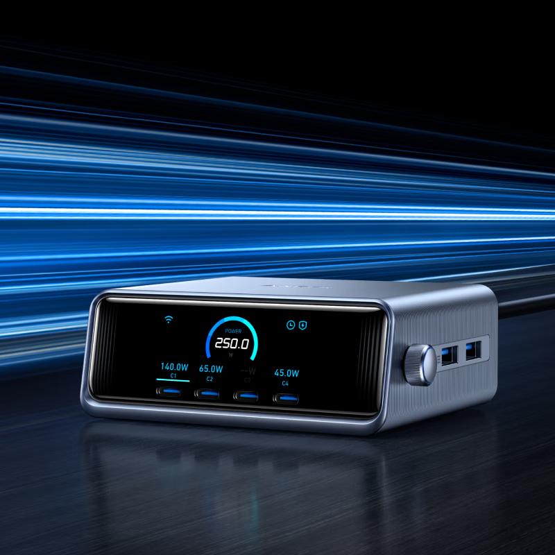Настольное зарядное устройство Anker 250 Вт GaN с 6 портами Pro