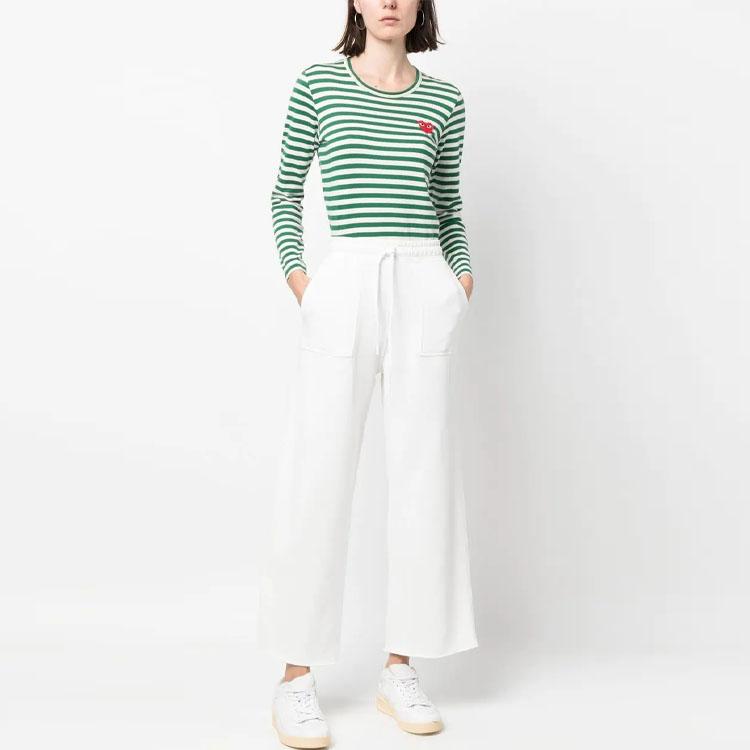 Polo Ralph Lauren SS23 Однотонные повседневные спортивные брюки с кулиской на талии Женские брюки Белый 211892616-002