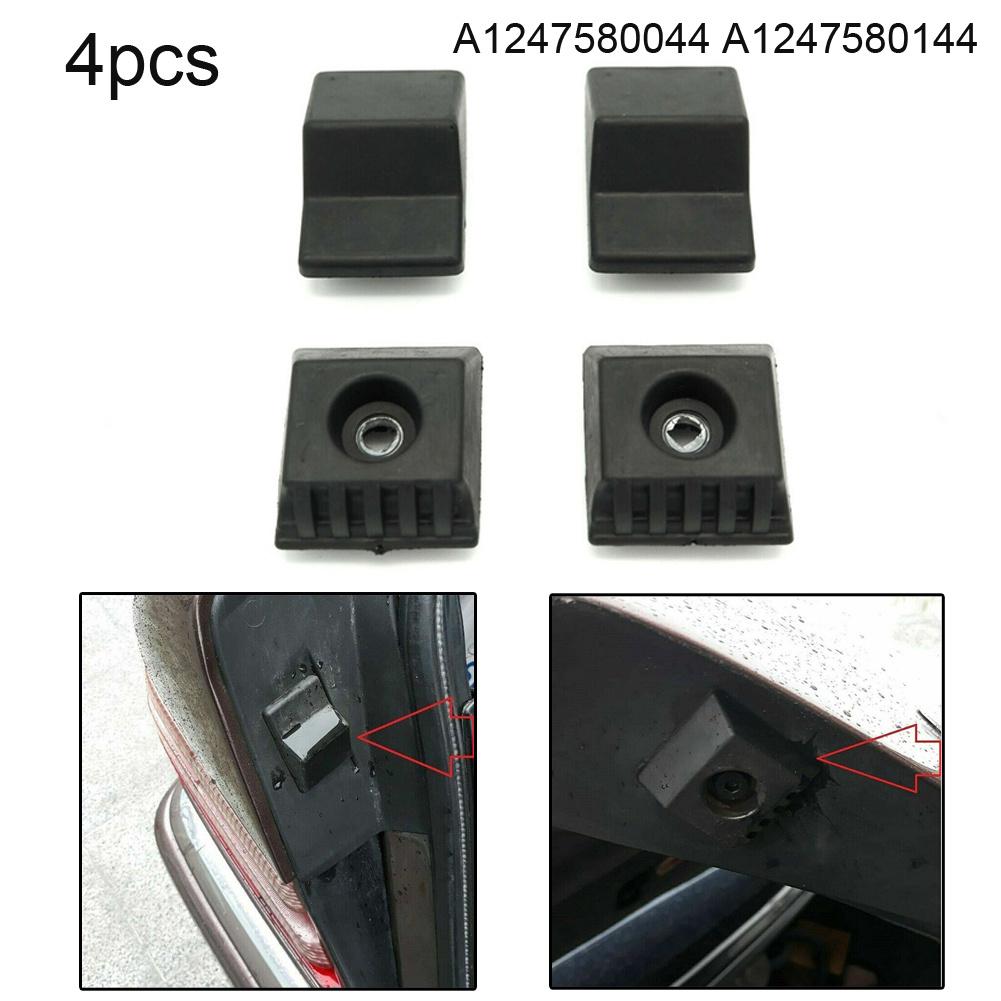 Trunk Stop Buffer 4Pcs/Set Black For Mercedes E Class Kits Rubber W124 A124 C124 1247580144 A1247580144 Brand New