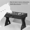 AD23-Dogs Double Bowls With Stand Adjustable Height Pet Feeding Dish Bowl Dog Elevated Food Water Feeders Cat Lift Table