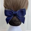 For Female Hair Clip For Girls Ponytail Clip Bow Spring Clip Hairgrips Cover Net Korean Bun Snood